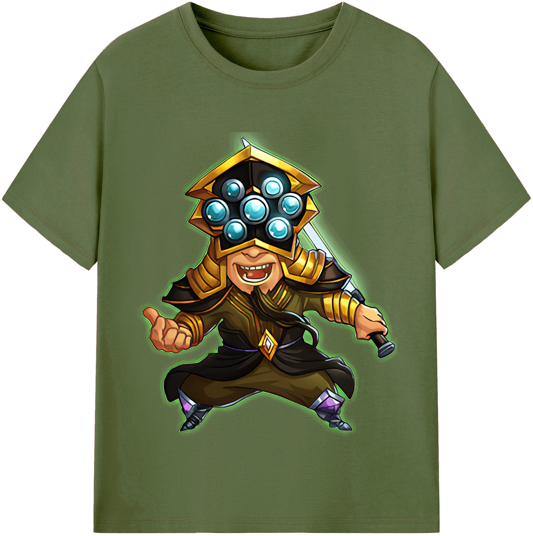 リーグ・オブ・レジェンド League of Legends LOL 綿100％半袖Tシャツ（フロントプリント）